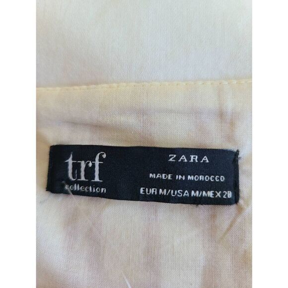 Zara Striped Mini Wrap Dress TRF Collection Women's Medium Sleeveless Wide Strap - Picture 5 of 7